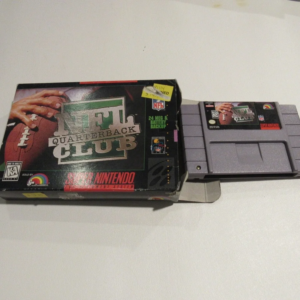 NFL Quarterback Club‎ New Super Nintendo SNES 1994